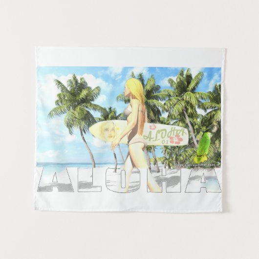 Aloha 01 wandkleed (Voorkant (horizontaal))