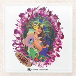 ALOHA 13 GLAZEN ONDERZETTER