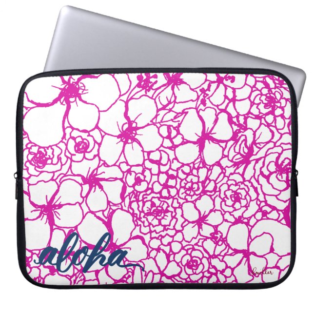 Aloha 15-inch laptophoes laptop sleeve (Voorkant)