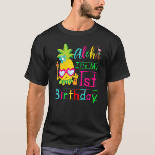 Aloha 1e verjaardag Hawaii Tweede meisje Luau T-shirt