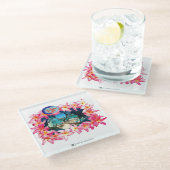 ALOHA 2 12 GLAZEN ONDERZETTER (Schuin)