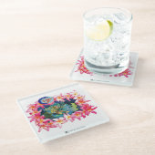 ALOHA 2 9 GLAZEN ONDERZETTER (Schuin)