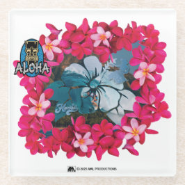 ALOHA 3 13 GLAZEN ONDERZETTER