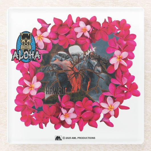 ALOHA 3 15 GLAZEN ONDERZETTER (Voorkant)