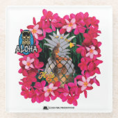 ALOHA 3 3 GLAZEN ONDERZETTER (Voorkant)