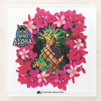ALOHA 3 4 GLAZEN ONDERZETTER