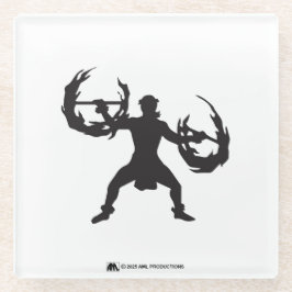 ALOHA 3 Hula Man Vuurdanser Glazen Onderzetter