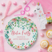 Aloha 40 Tropische Luau Birthday Papieren Bordje (Feest)