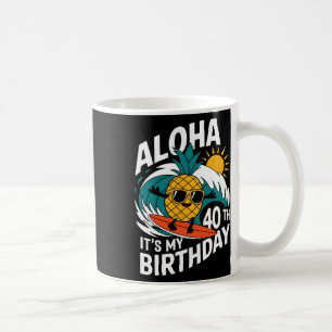 Aloha 40e verjaardag Hawaii ananas surfen tropisch Koffiemok