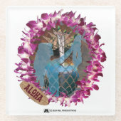 ALOHA 46 GLAZEN ONDERZETTER (Voorkant)