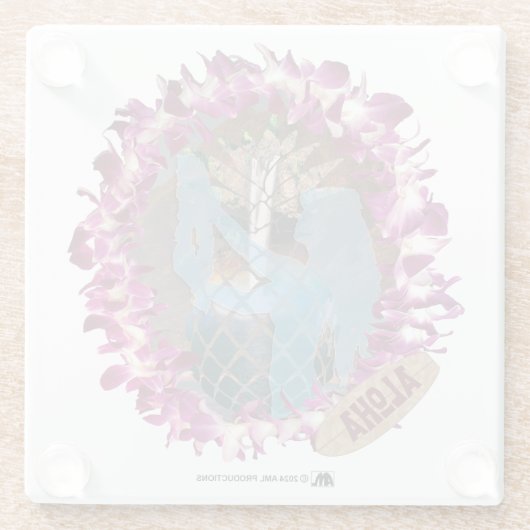 ALOHA 46 GLAZEN ONDERZETTER (Achterkant)