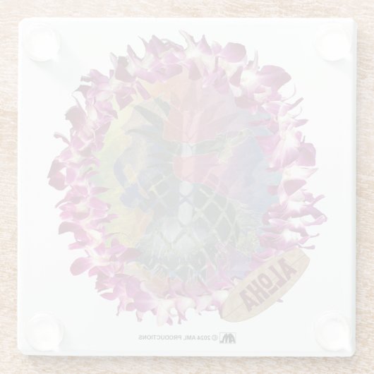 ALOHA 47 GLAZEN ONDERZETTER (Achterkant)