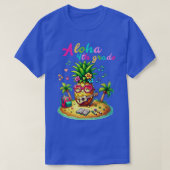 Aloha 4th Grade Pineapple Hawaii Terug naar School T-shirt (Design voorkant)