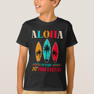 Aloha 70ste verjaardag Hawaii Tropisch strand surf T-shirt