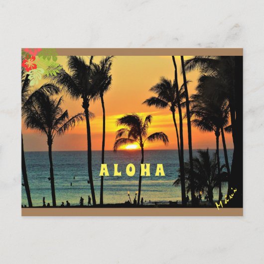 Aloha aanpassen - Maui Briefkaart (Voorkant)