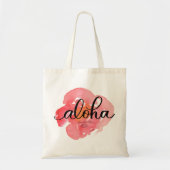 Aloha  Abstracte Floral Canvas tas (Voorkant)