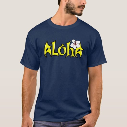 ALOHA: Afdrukontwerp T-shirt (Voorkant)