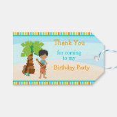Aloha African American Boy Cadeaulabel (Voorkant (Horizontaal))