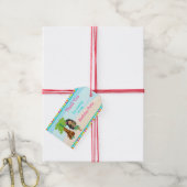 Aloha Afrikaans Amerikaans Meisje Cadeaulabel (Met Touw)