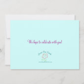 Aloha AFSTUDEERDER Afstuderen Luau Floral Party In Kaart (Achterkant)