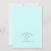 Aloha AFSTUDEERDER Graduation party call Kaart (Achterkant)