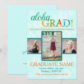 Aloha AFSTUDEERDER Graduation party call Kaart (Voorkant / Achterkant)