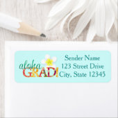 Aloha Afstudeerder! Hawaiian Luau Afstuderen adres Etiket (Insitu)