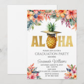 Aloha Afstudeerfeest Kaart (Voorkant / Achterkant)