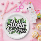 Aloha Afstuderen Klasse van 2022 Luau Party Papieren Bordje (Feest)