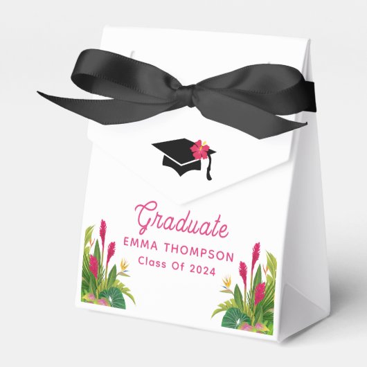 Aloha Afstuderen Luau Klasse van 2024 Bedankdoosjes (Voorkant Zijde)
