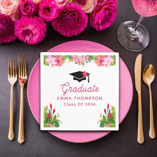 Aloha Afstuderen Luau Klasse van 2024 Servet