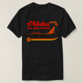 Aloha Airlines ontbindt toeristenvliegtuig uit Haw T-shirt (Design voorkant)
