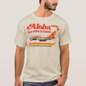 Aloha Airlines ontruimt toeristenvliegtuig Hawaï T-shirt (Voorkant)