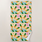 Aloha anananas cocktail strandlaken (Voorkant)