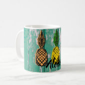 Aloha anananas vintage tasse koffiemok (Voorkant links)