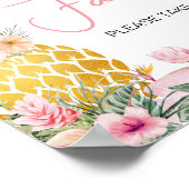 Aloha ananas Baby shower gunsten Poster (Hoek)