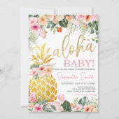 Aloha ananas Baby shower Kaart (Voorkant)