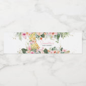 Aloha ananas Baby shower Waterfles Etiket (Enkel label)