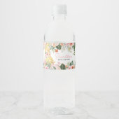 Aloha ananas Baby shower Waterfles Etiket (Voorkant)
