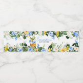 Aloha Ananas Baby Shower Waterfles Etiket (Enkel label)