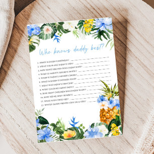Aloha Ananas Baby Shower Wie Kent Papa Spel