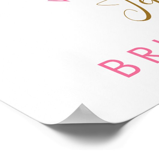 Aloha Ananas Bloemachtige Bruidsfeest Begroeting Poster (Hoek)