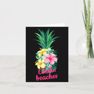 Aloha ananas bloemen aloha hawaii vintage kaart