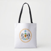 Aloha Ananas Design - All-Over-Print Canvas tas, Tote Bag (Voorkant)