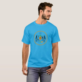 Aloha Ananas Design - Basic donker T-shirt