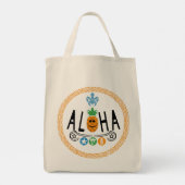 Aloha Ananas Design - Kruidenier Tas (Achterkant)