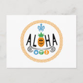 Aloha Ananas Design - Standaard Briefkaart (Voorkant)