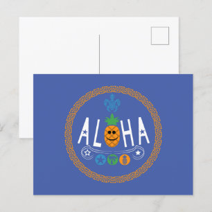 Aloha Ananas Design - Standaard Briefkaart