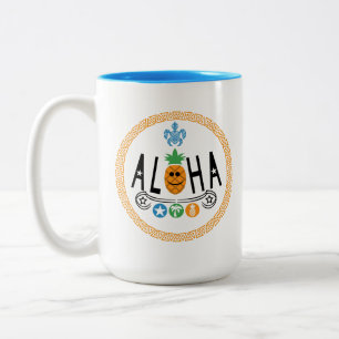 Aloha Ananas Design - Tweetonige Mok
