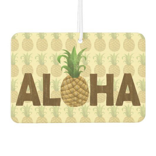 Aloha  ananas Hawaiian Hawaii Luchtverfrisser (Voorkant)